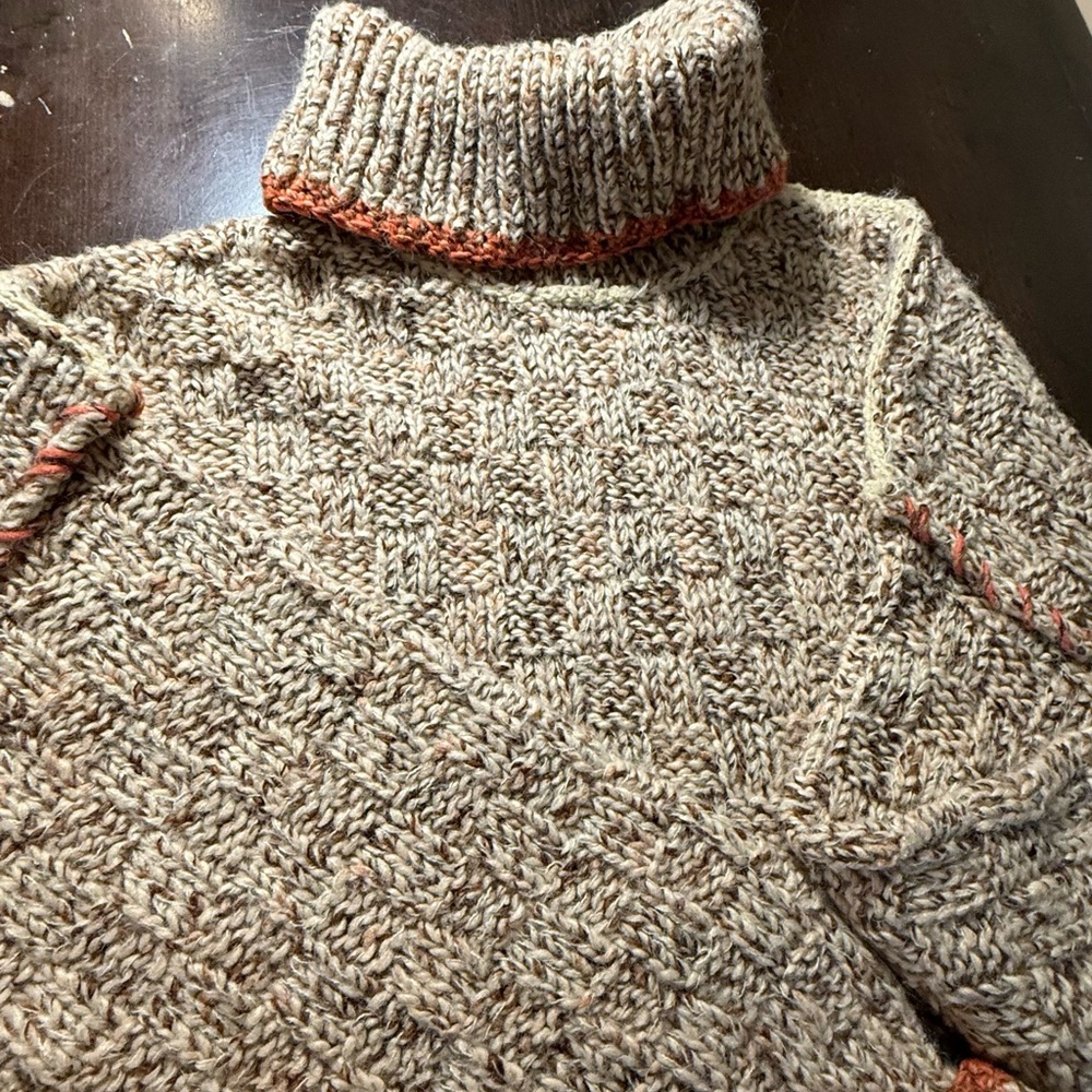 Rare Free People Oversized Textured Knit Sweater